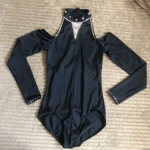 💃🏾 DANCE COSTUME 💃🏾 Black Jazz Leotard